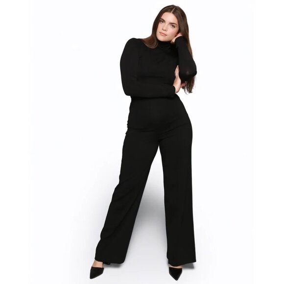 Ripley Rader NWT Black Ponte Knit Straight Leg Pant Size 2+ - Picture 1 of 9